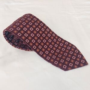 Ermenegildo Zegna Silk Geometric Pattern Tie